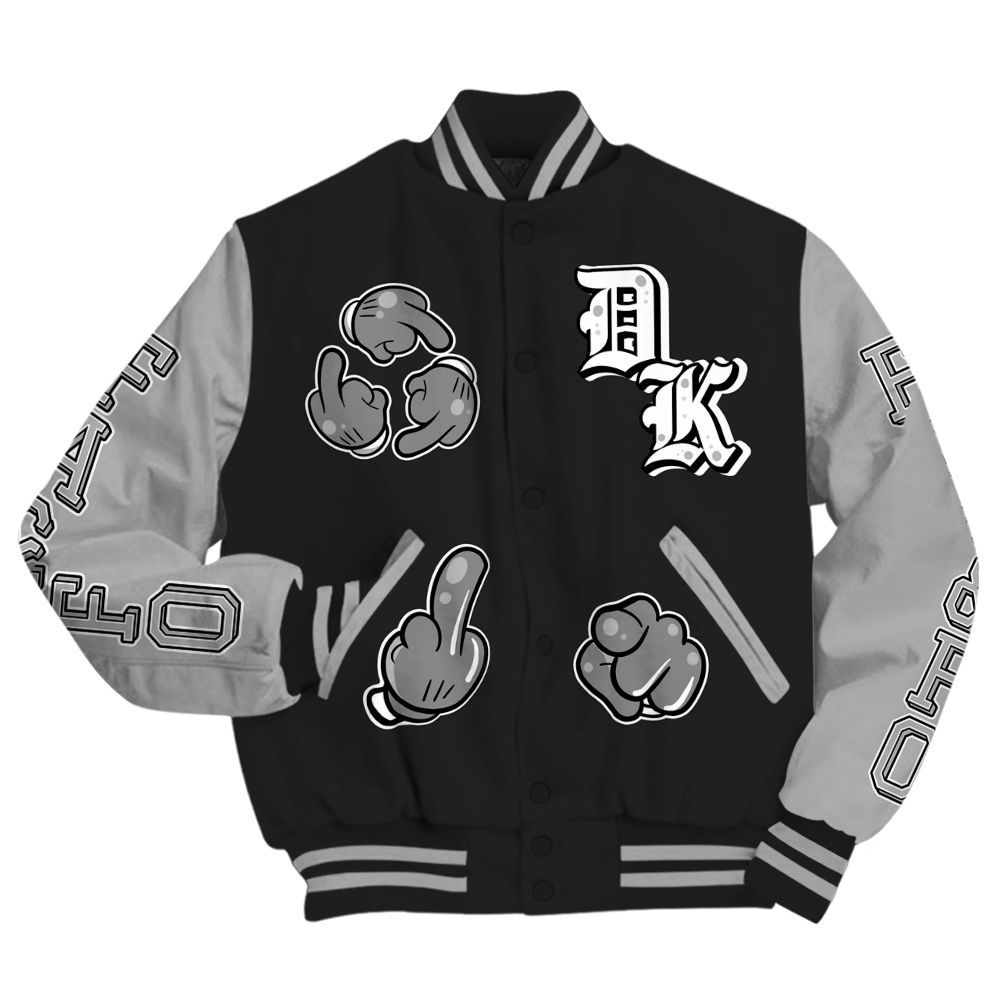 Varsity Jacket To Match NOCTA Black 2s - F Around Find Out Graphic All Over Print