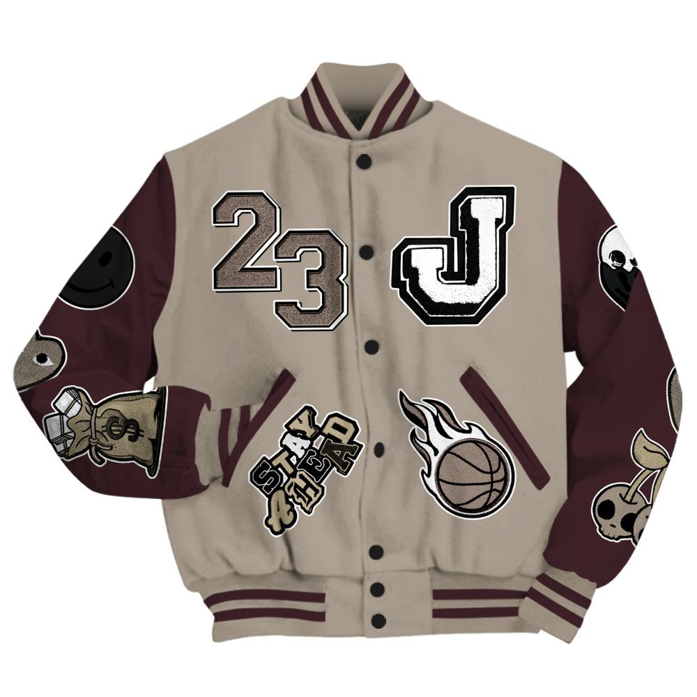 Varsity Jacket To Match AMM Retro Phantom 4s - Hustles Money Number 23 All Over Print