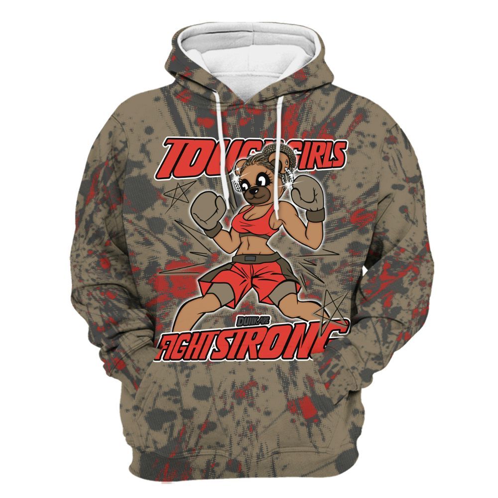 Hoodie To Match Olive 9s - Gritty Girls Bear Luxury All Over Print