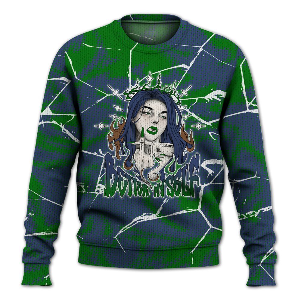 Knitted Sweater To Match Midnight Navy 13s - My-Self Crack Unique