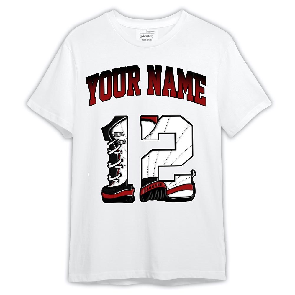 Shirt To Match Red Taxi 12s - Custom Name Number 12s Shirt Outfit Red Taxi 12s
