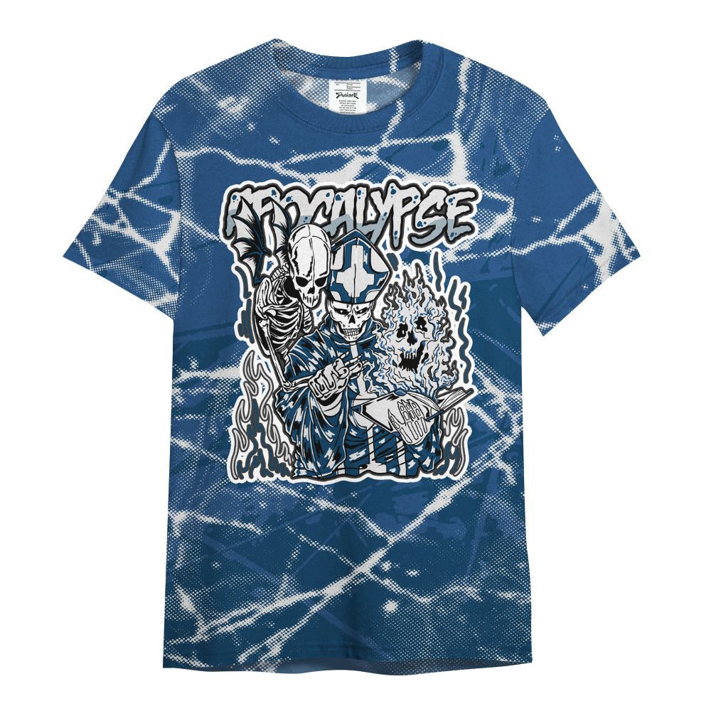 Shirt To Match High OG Midnight Navy 1s - Apocalypse Skeleton Profound All Over Print