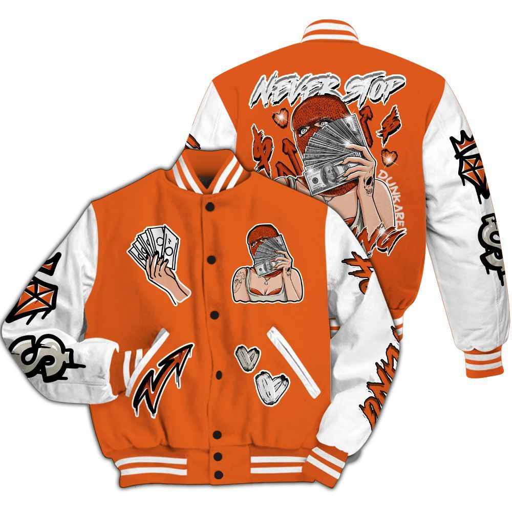 Varsity Jacket To Match High OG Starfish 1s - Hustling Unique All Over Print