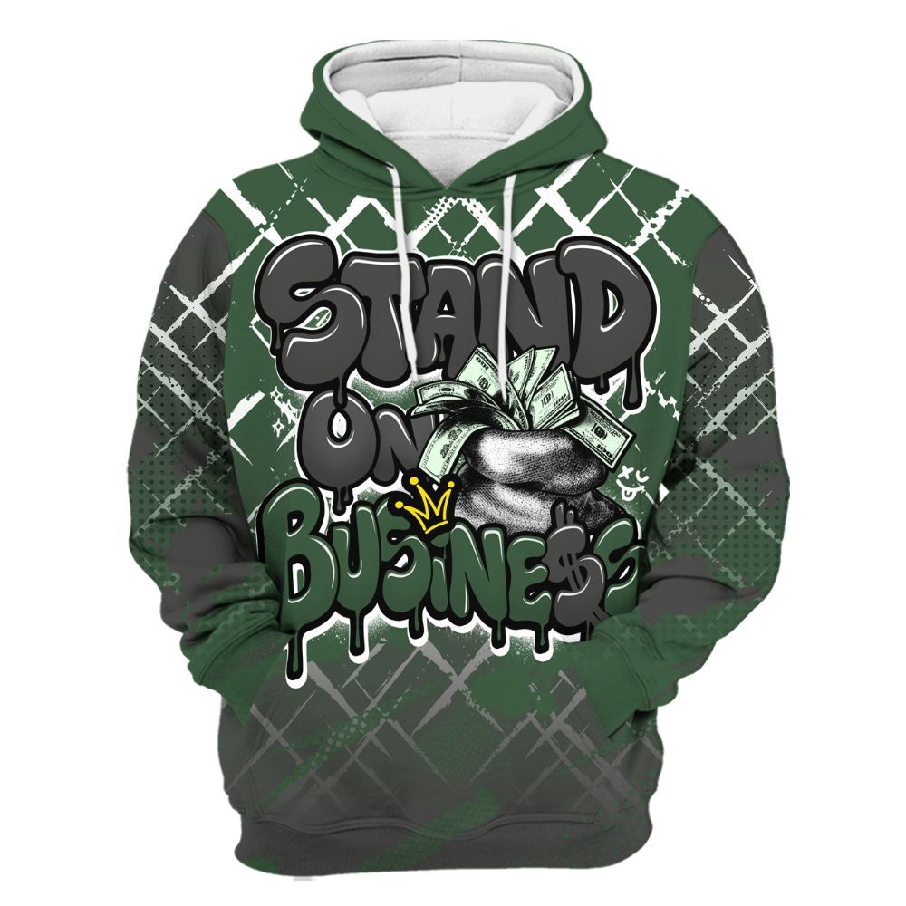 Hoodie To Match Dunk Low Skateboards Black - Halftone Stand Business Dripping All Over Print