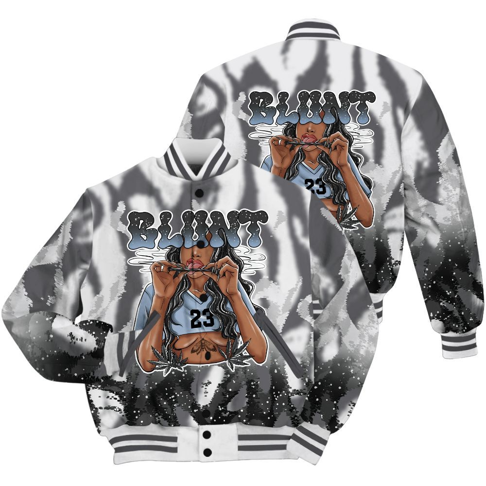Varsity Jacket To Match Reverse Black White 6s Shirt - Bluntz Burnz All Over Print