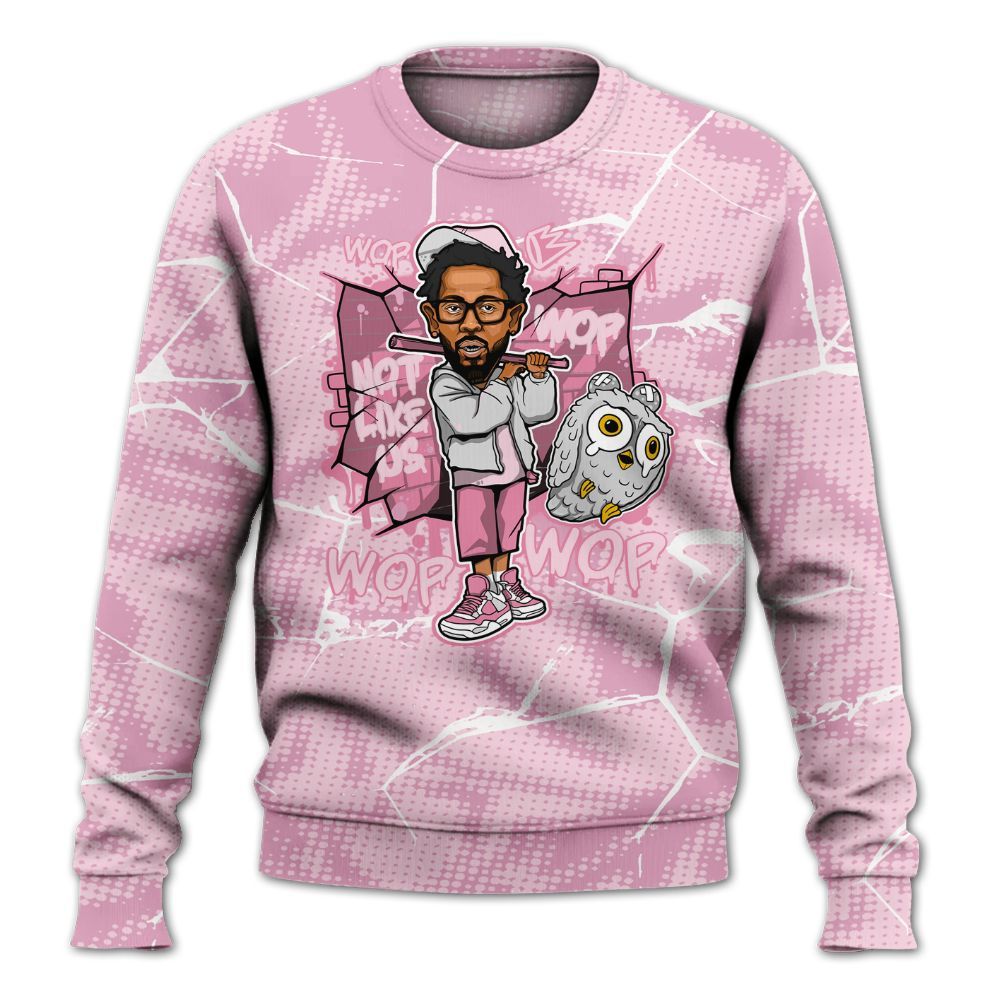 Sweatshirt To Match Orchid 4s - None Like ComptonCity Graphic Crack All Over Print