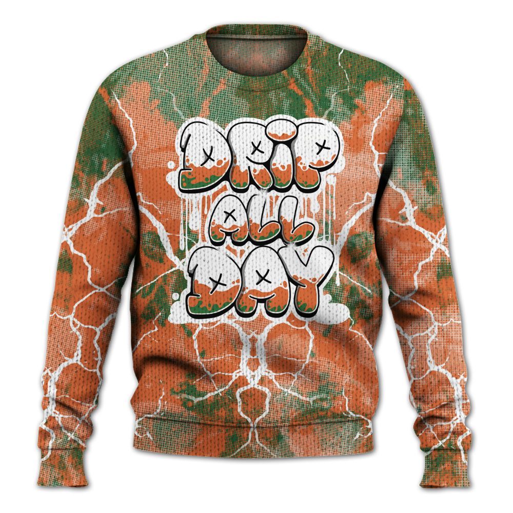 Knitted Sweater To Match Low Miami 5s - DRIPPIN Days Graphic Halloween