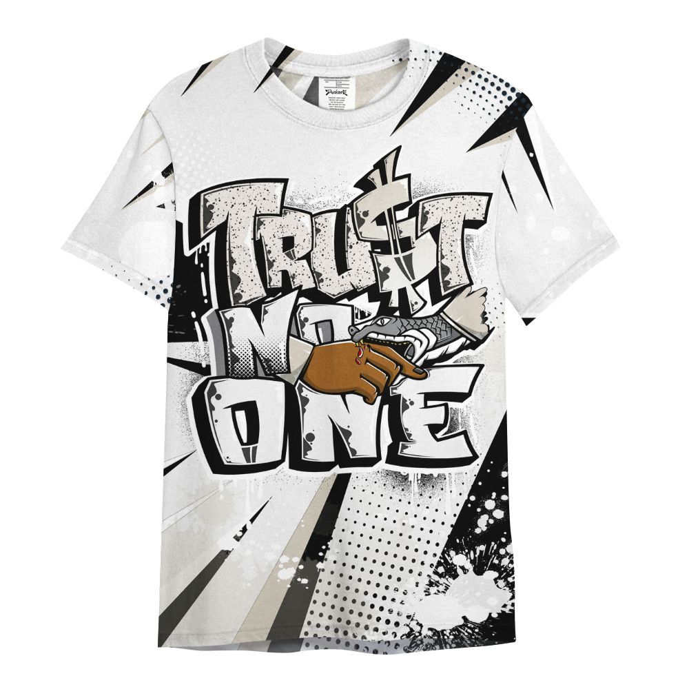 Shirt To Match Retro Reverse Metallic 5s - Poly Trust No One Dripping All Over Print