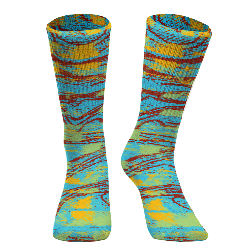 Sock To Match SB Dunk Di'Orr Greenwood - Blurry Abstract Graphic Unisex