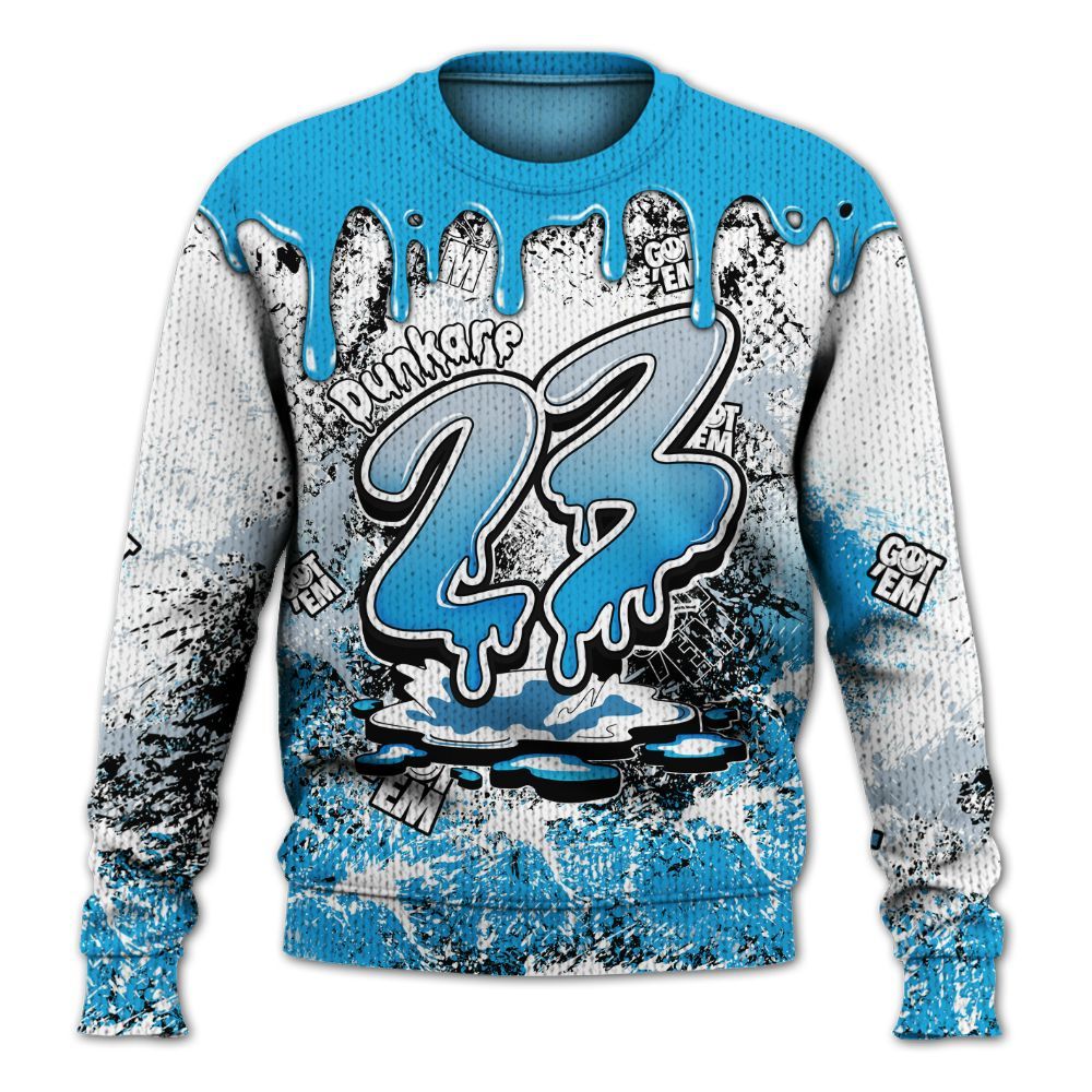Sweater To Match University Blue Low 2026 11s - Dripping 23 Drip Graphic
