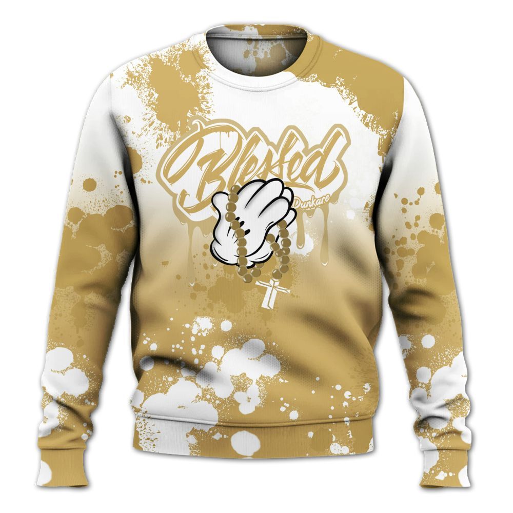 Sweatshirt To Match Craft Paris 6s - God Blessed Dripping All Over Print