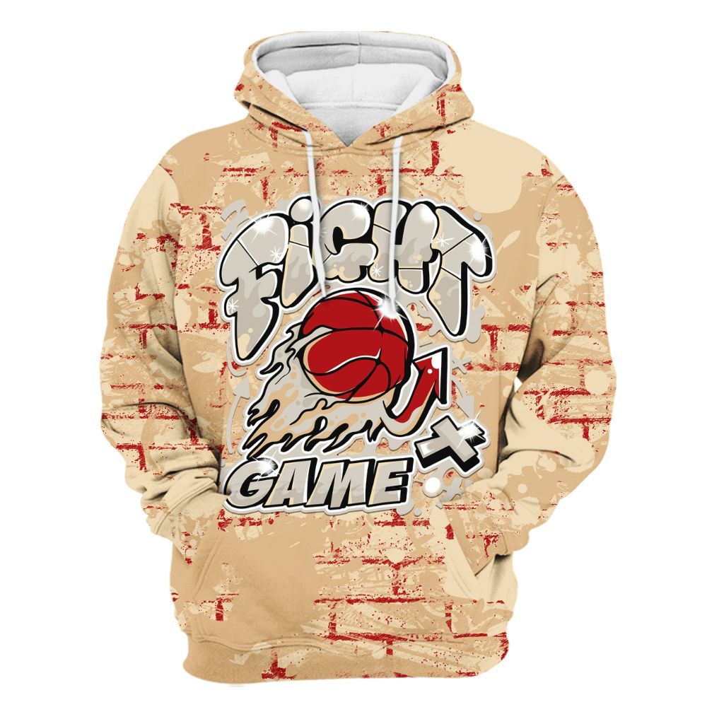 Hoodie To Match Dunk Low Strawberry Waffle - Fighter Games Graphic Street Art All Over Print