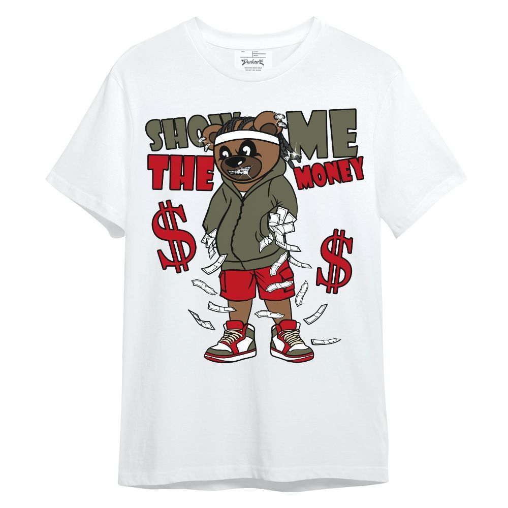 Shirt To Match Low OG Medium Olive 1s - Show Me Bear Unisex Shirt