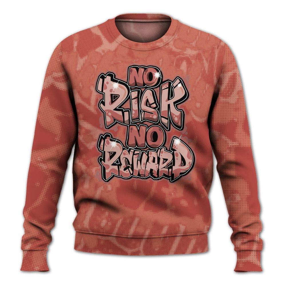 Sweatshirt To Match Dune Red 13s - No Risks No Reward Street All Over Print