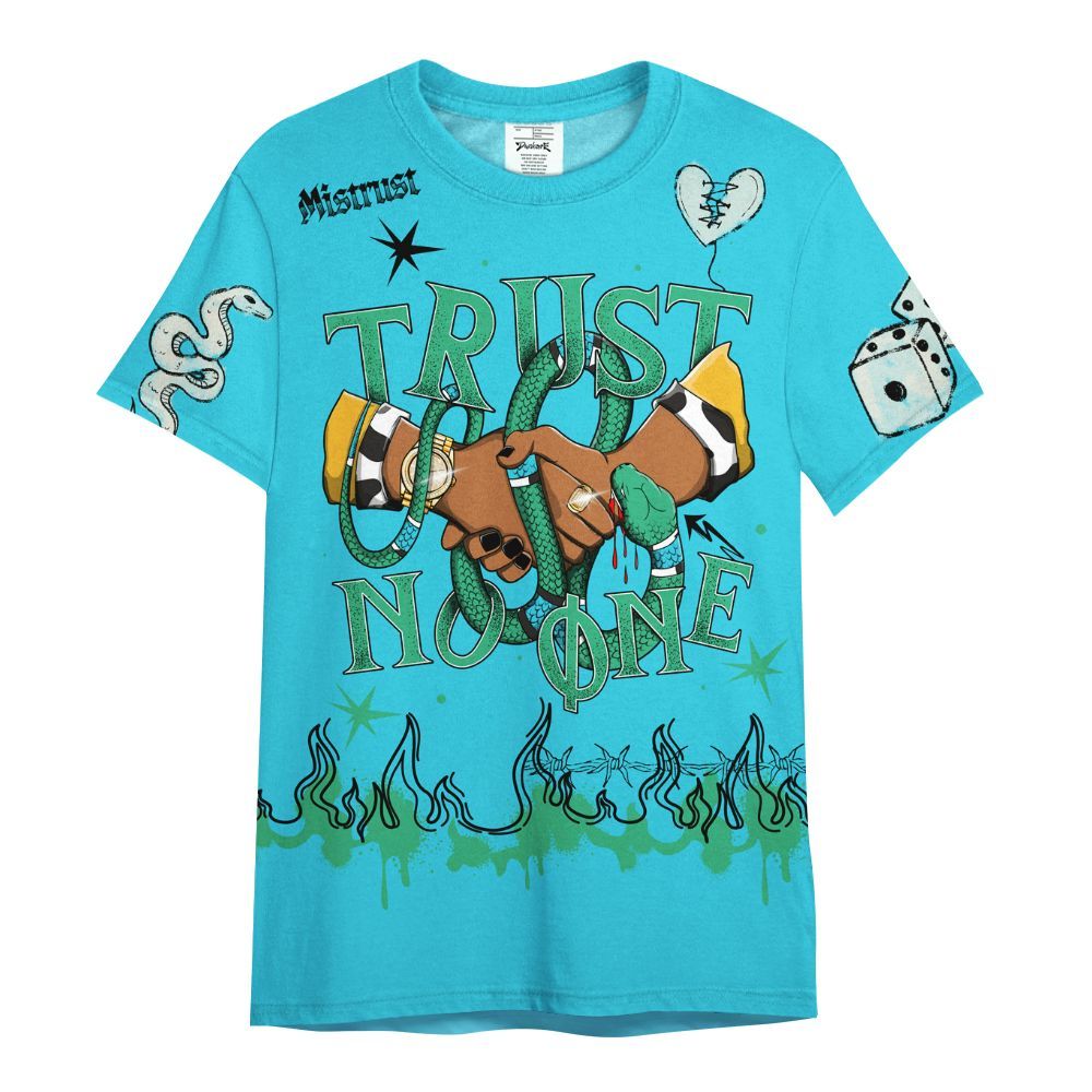 Shirt To Match Dunk Chunky Dunky - Trust No One Snake-Bite Doodle Crayon All Over Print