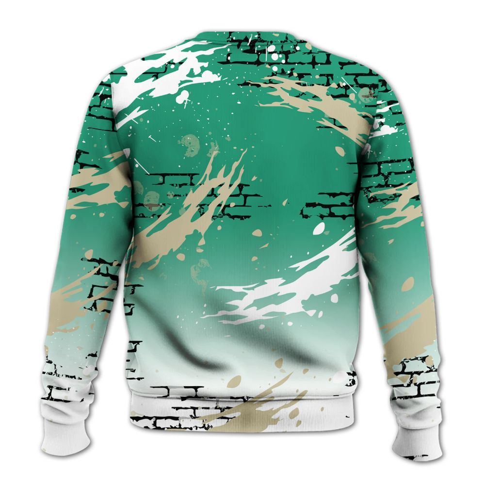 Sweatshirt To Match Pine Green 4s - Values Of Loyalty Drip All Over Print