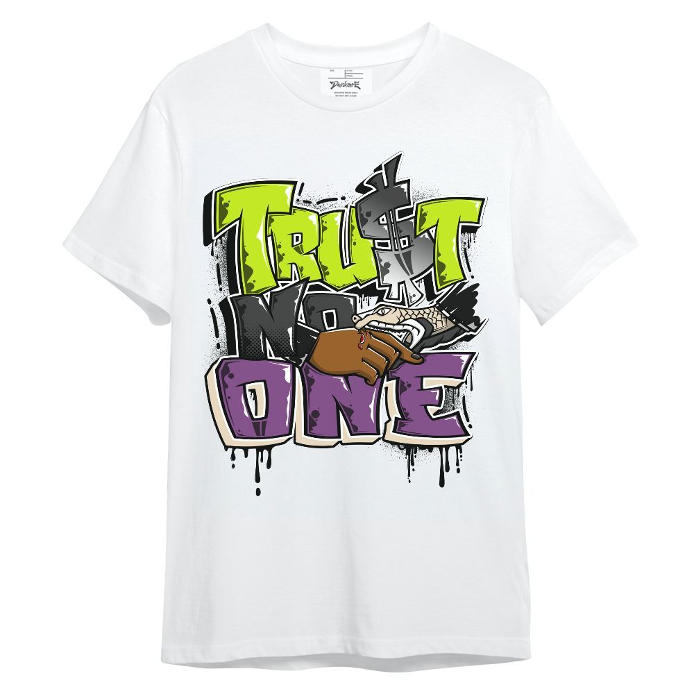 Shirt To Match GS Black Barely Volt 11s - Dripping Trust No One Graphic