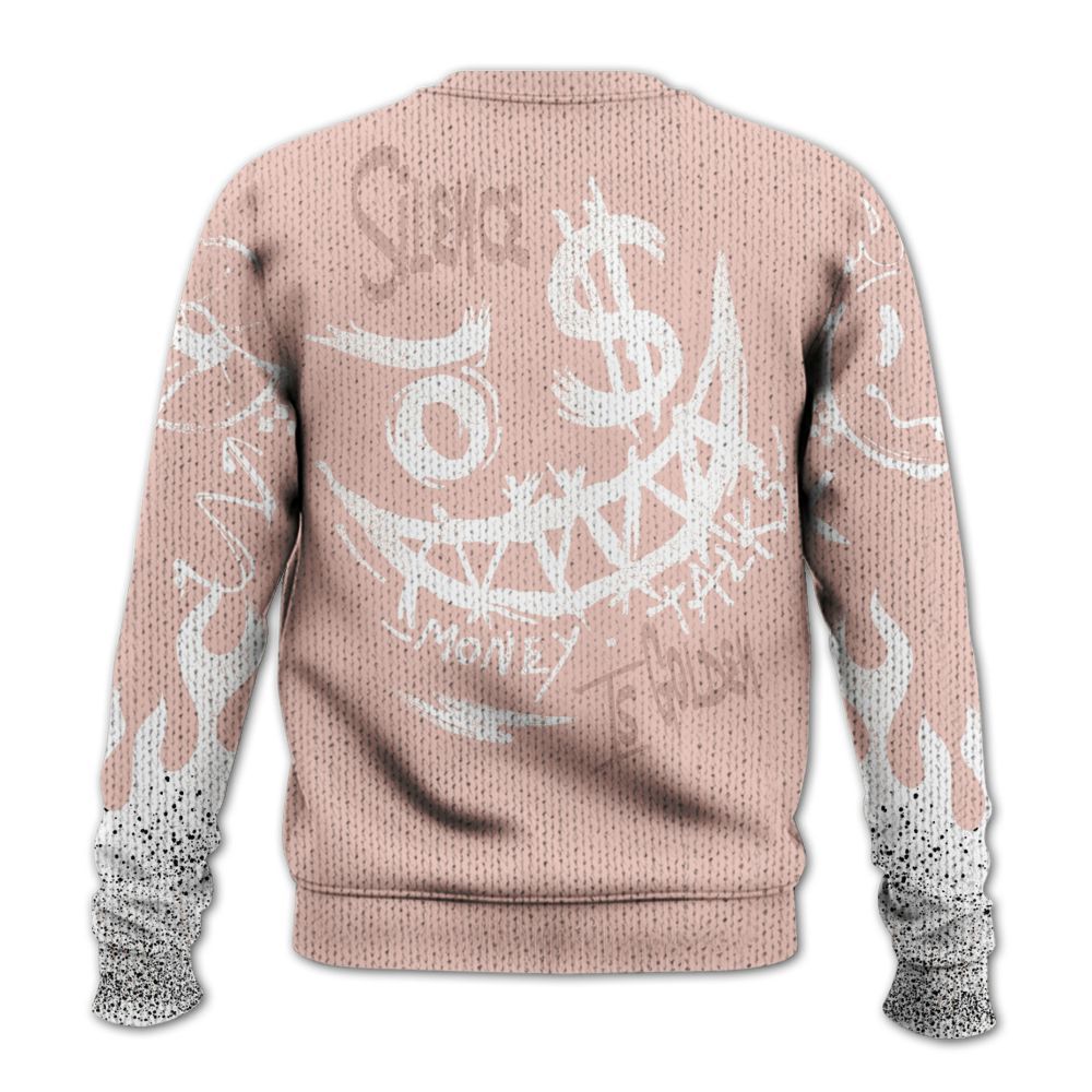 Knitted Sweater To Match Low Legend Pink 11s - Mouth Burning Street Style