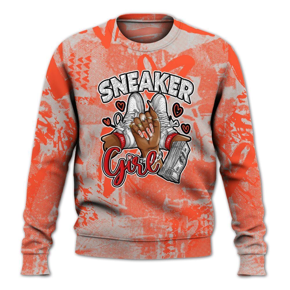 Sweatshirt To Match Air Max 1 86 Cosmic Clay - Sneakerz Girlz Heart Grunge All Over Print