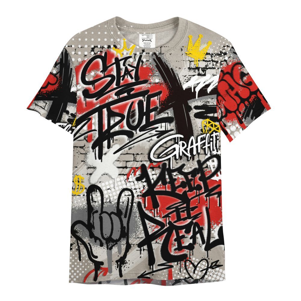 Shirt To Match Low OG Phantom 1s - True It Real Graffiti Streetwear All Over Print