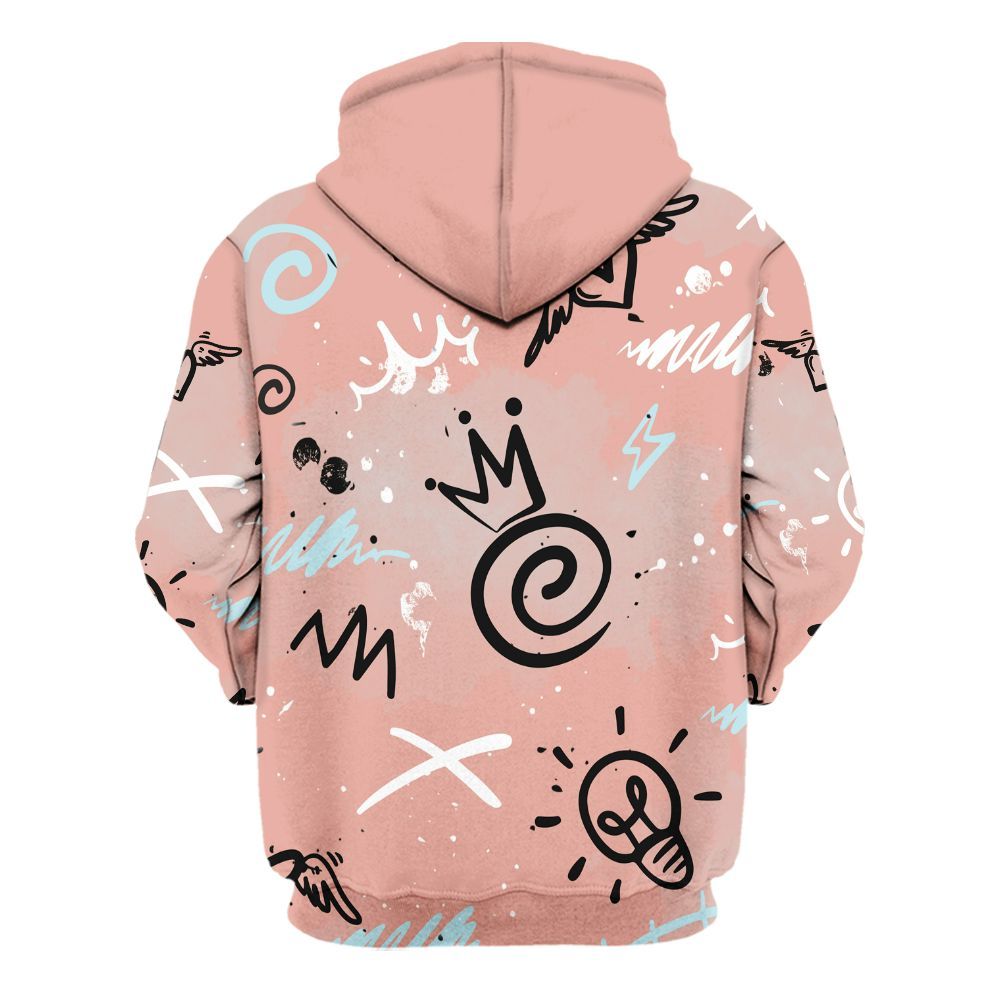 Hoodie To Match Dunk Low Glacier Arctic - Drip Been Di2ferent All Over Print