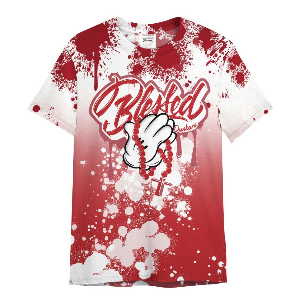 Shirt To Match Retro Cherry 12s - God Blessed Ink Drip All Over Print