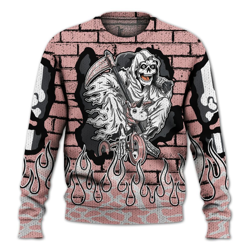 Knitted Sweater To Match Red Stardust 3s - Self Make Skeleton Crashed