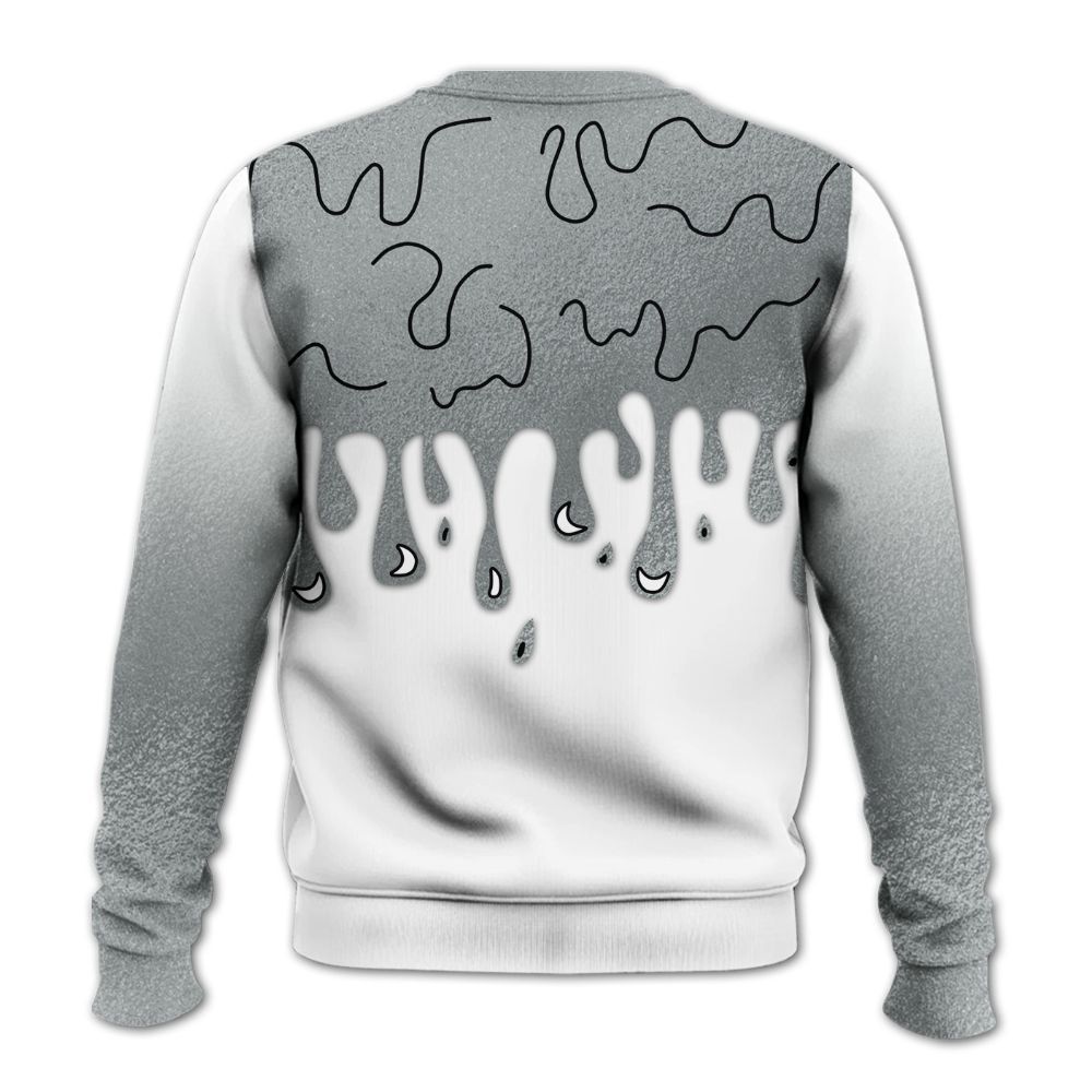 Sweatshirt To Match White Metallic 2026 5s - Snake Trust No One Drip All Over Print