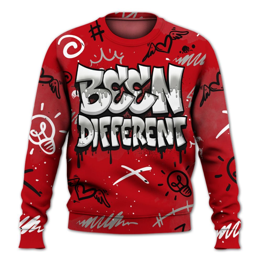 Sweatshirt To Match Air Griffey Max Gray Reds 1s - Drip Been Di2ferent All Over Print