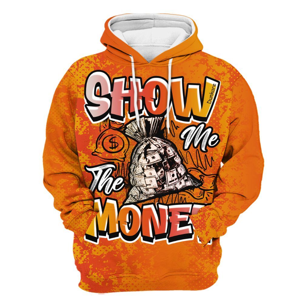Hoodie To Match Dunk High Candy Corn - Show Me The Money Retro All Over Print
