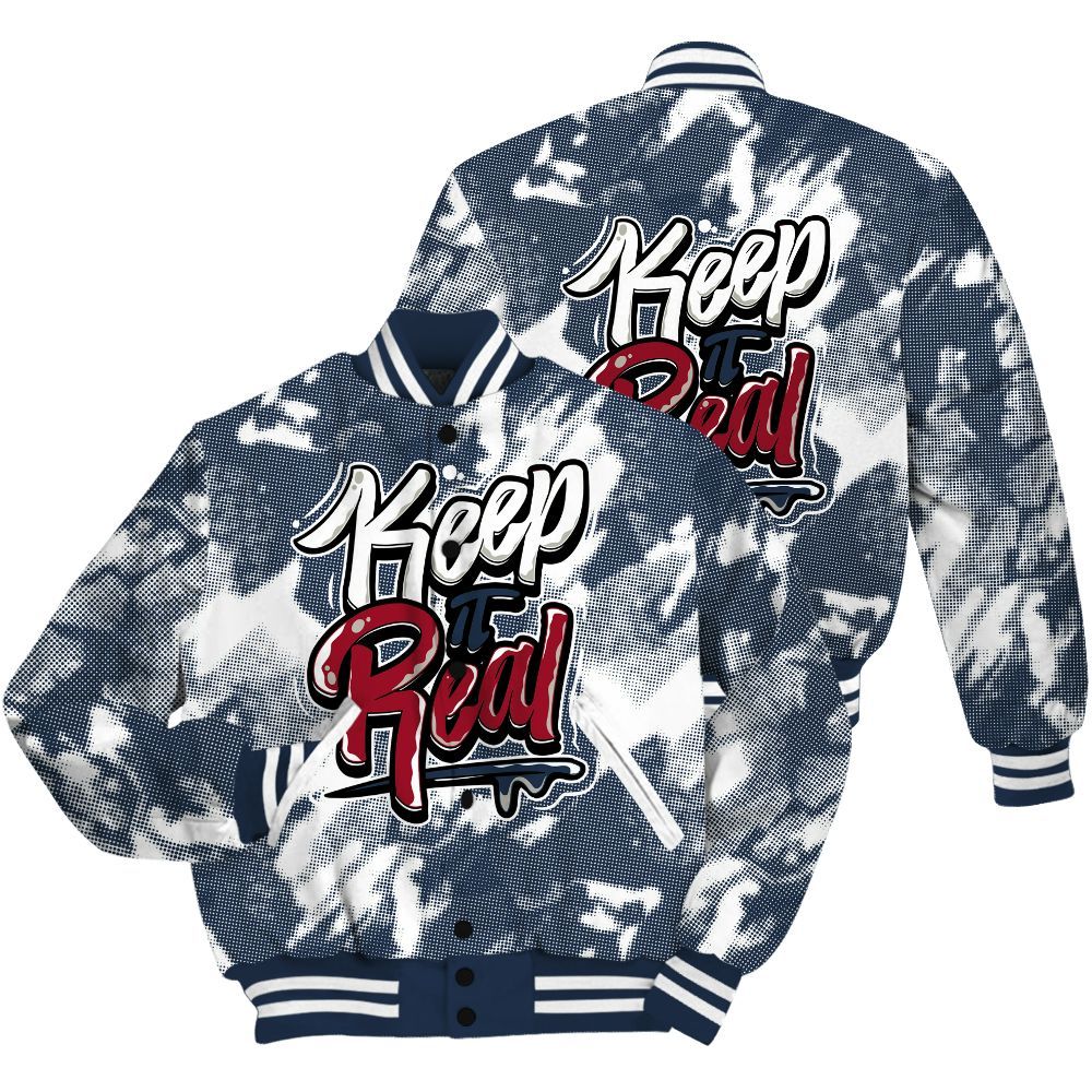 Varsity Jacket To Match Navy Blue 2024 6s Shirt - Keeping It Reals Shirt Unisex Oufit All Over Print