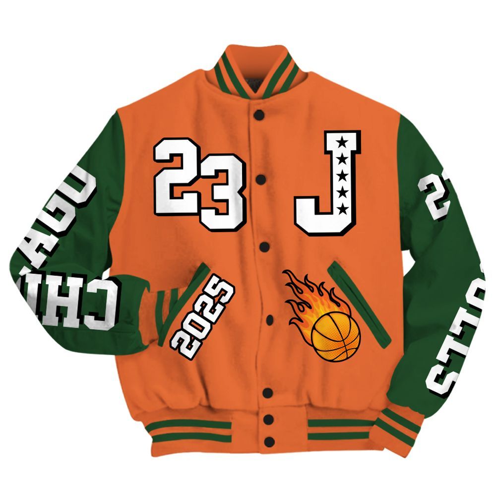 Varsity Jacket To Match Low Miami 5s - Chicago 23 Basketball All Over Print