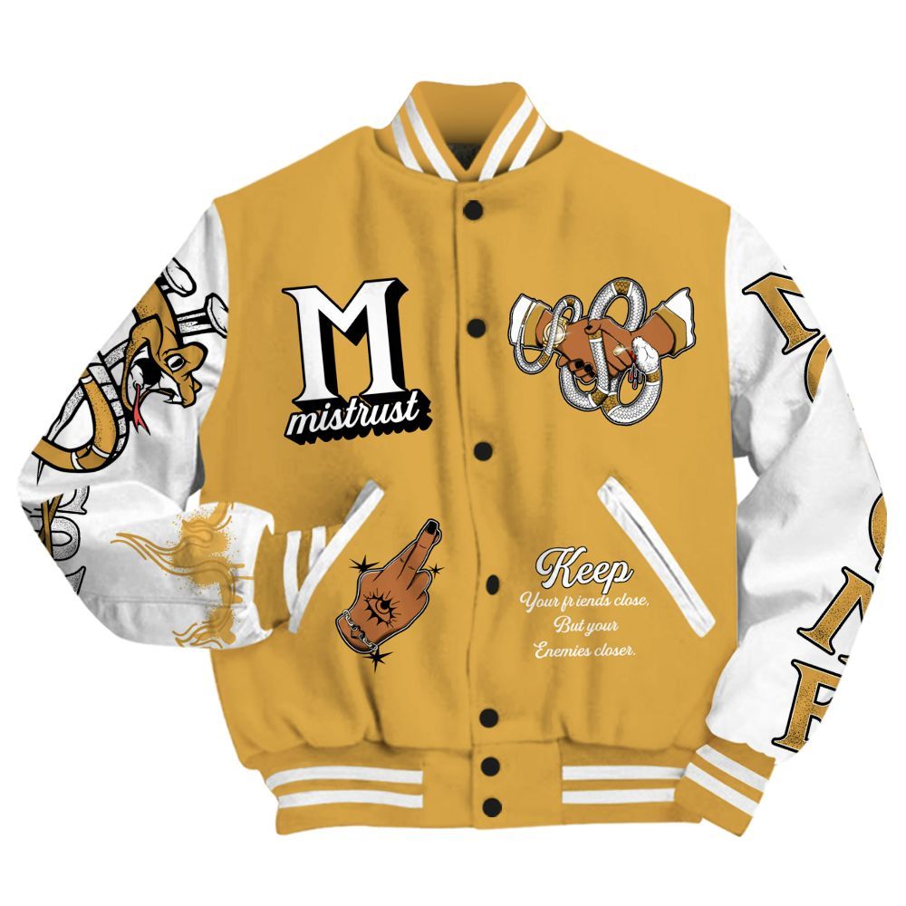 Varsity Jacket To Match Low OG Rookie Of The Year 1s Shirt, Trust No One Snake-Bite Street Style All Over Print