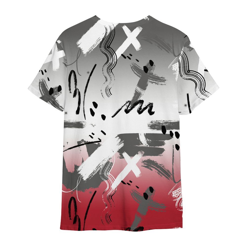 Shirt To Match Red Flint 13s - Money Hustle Grind Pray All Over Print