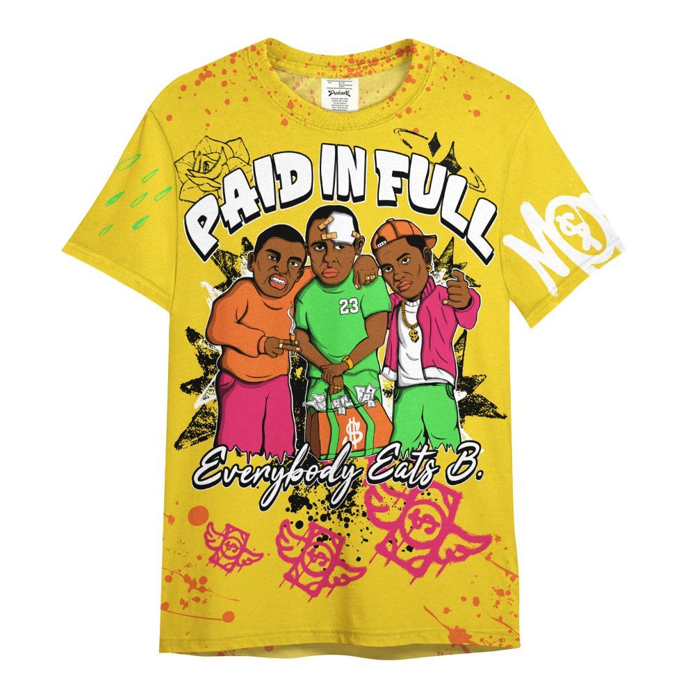 Shirt To Match Max 95 Woven Multi - Everybody Paid In Full Crayon All Over Print