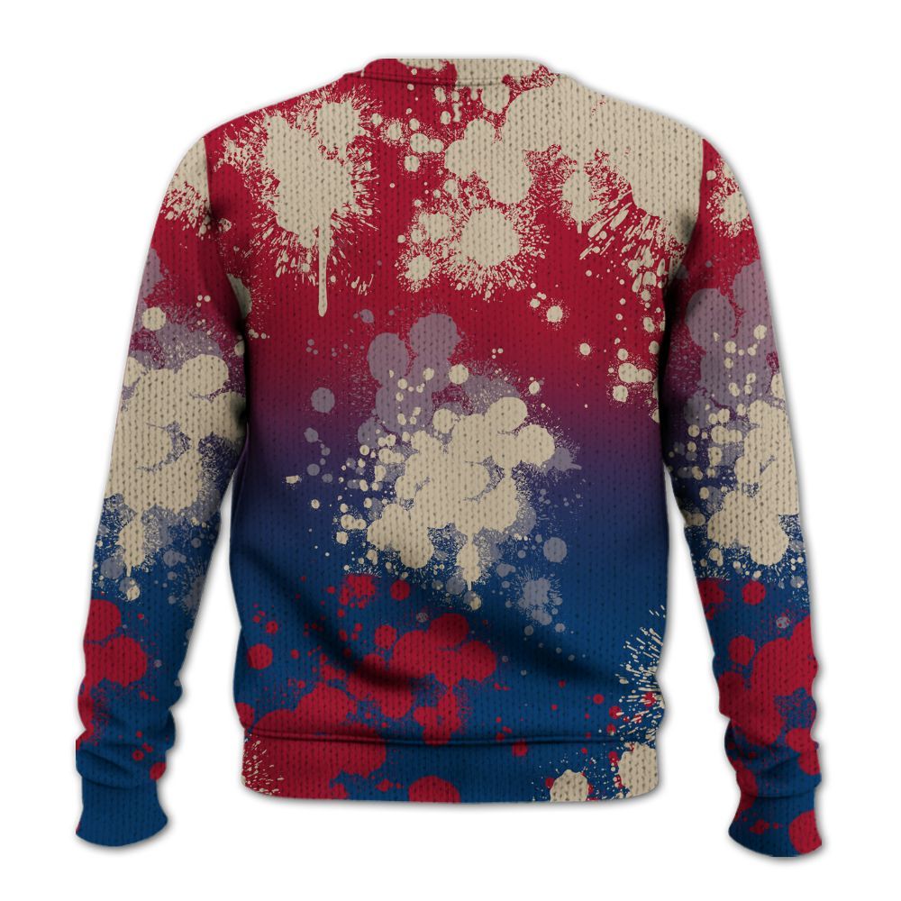 Knitted Sweater To Match Rare Air 4s - Trust No One Scary