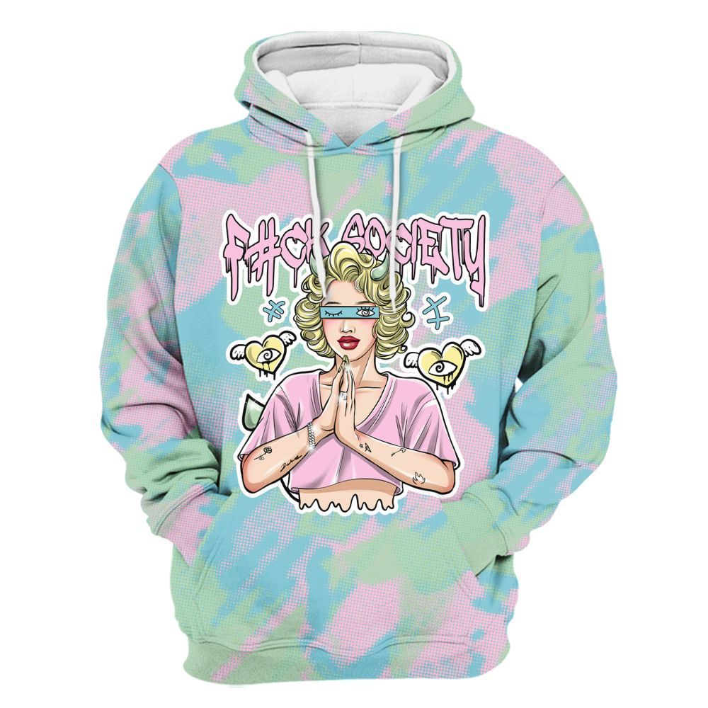 Hoodie To Match SB Dunk Low Visty - F#ck Xociety Halftone All Over Print