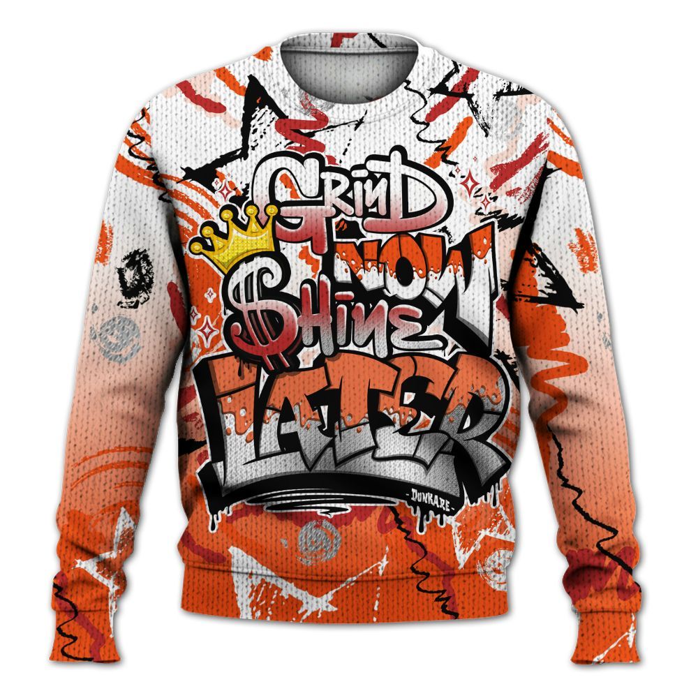 Sweater To Match Kobe 6 Protro Total Orange - Grind Shine Later Drip Graphic