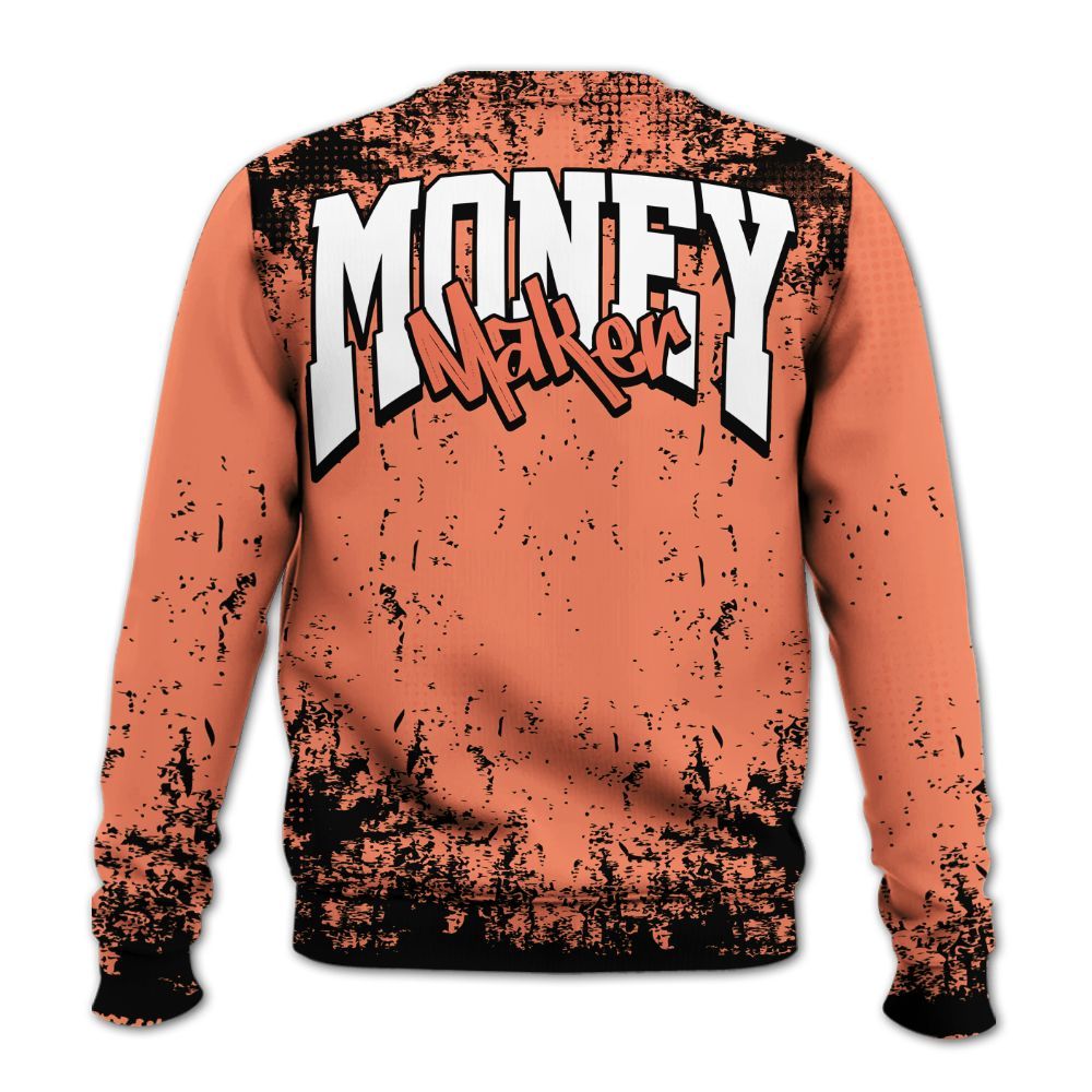 Sweatshirt To Match DJ Khaled Crimson Bliss 5s - Move In Silence Money Street Retro All Over Print