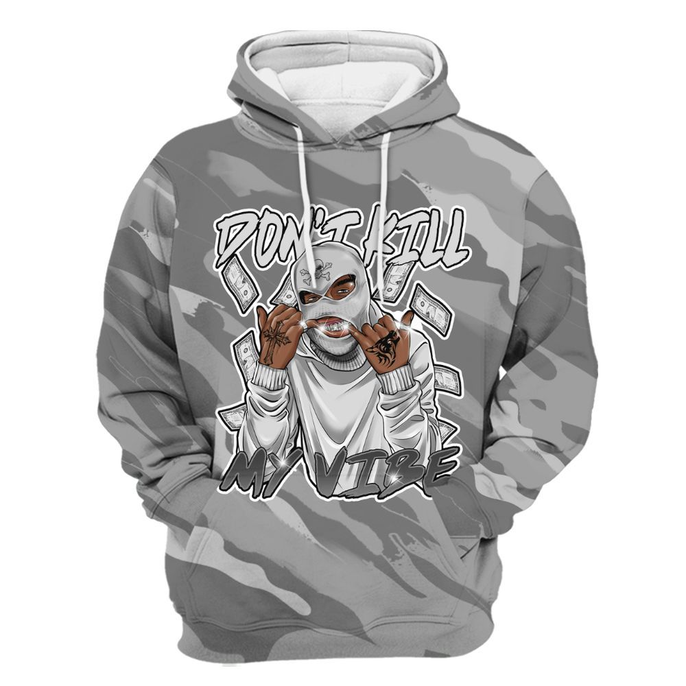 Hoodie To Match Black Wolf Grey 12s - Vibe.Unique Colored All Over Print