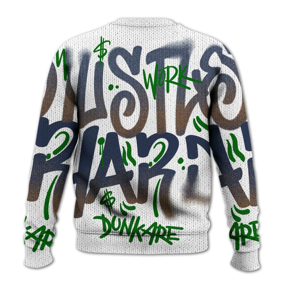 Knitted Sweater To Match Midnight Navy 13s - Angel Hustle Hard