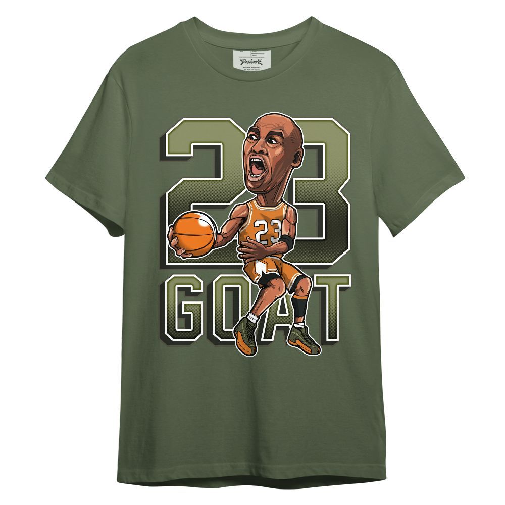 Shirt To Match Olive 5s - Legend G.O.A.T Basketball Shirt Graphic Unisex Shirt