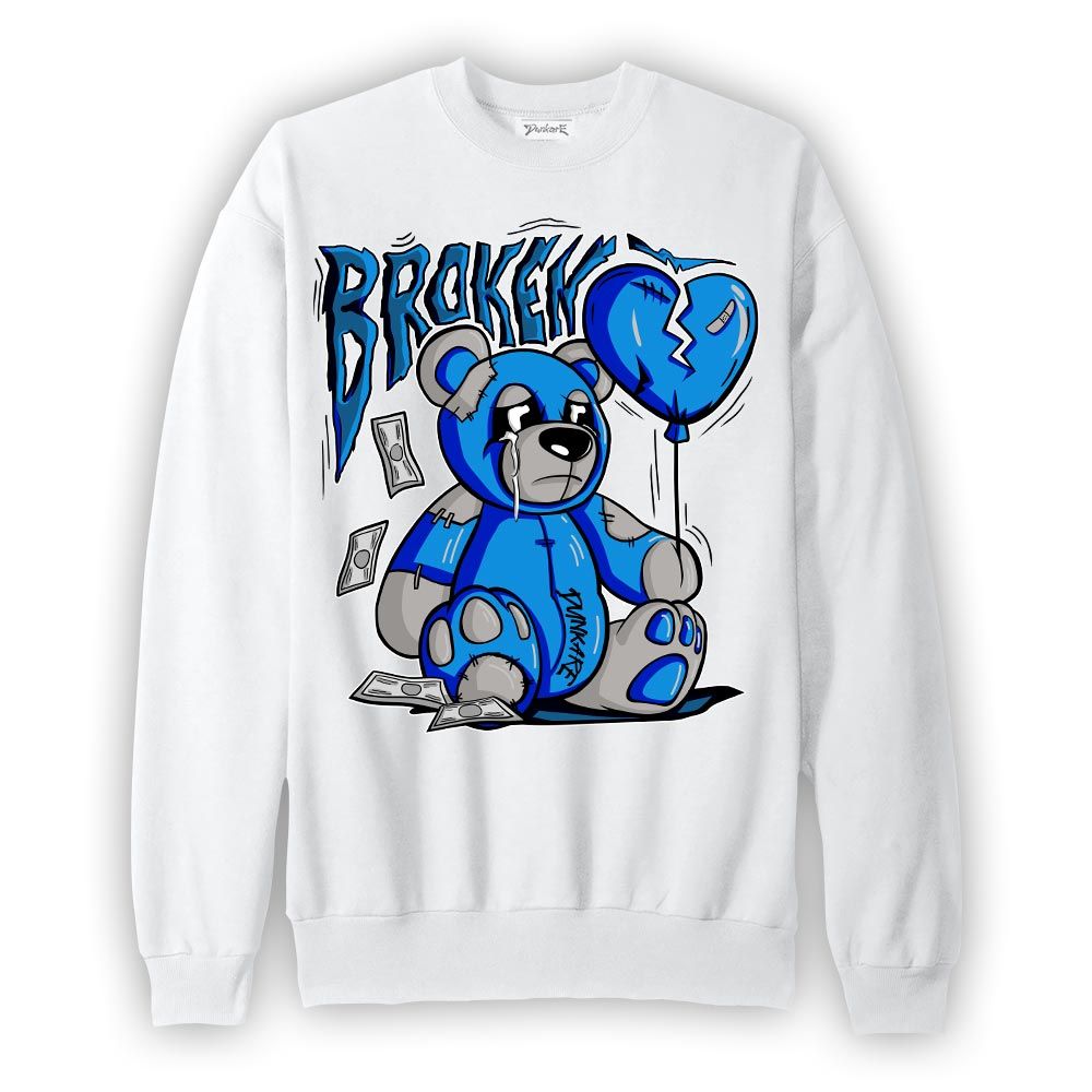 Sweatshirt To match Sweatshirt Broken Bear, Military Blue 4s Sweatshirt To Match Sneaker 2304 NCMD