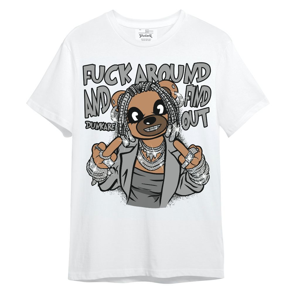 Shirt To Match Black Wolf Grey 12s - F#ck Around Bear Bear Unisex Shirt