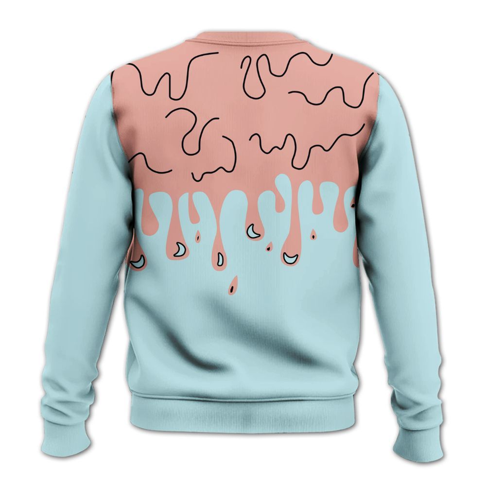 Sweatshirt To Match Dunk Low Glacier Arctic - Snake Trust No One Drip All Over Print