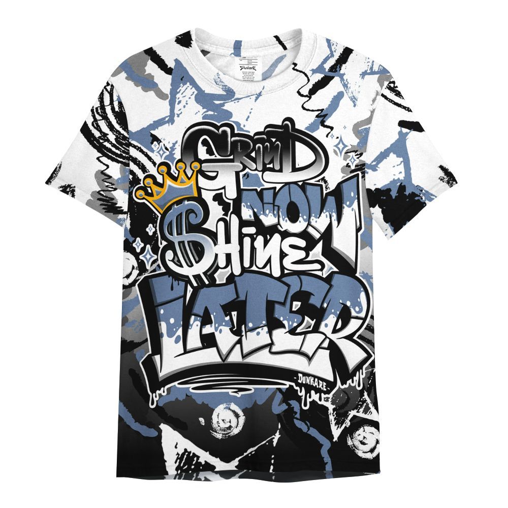 Shirt To Match Mid Space Jam 1s - Grind Shine Later Drip All Over Print