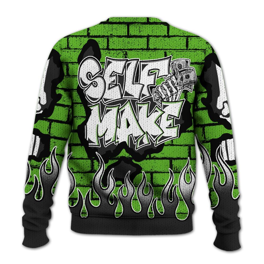 Knitted Sweater To Match Air Foamposite One Volt - Self Make Skeleton Crashed