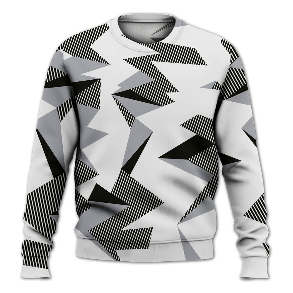 Sweatshirt To Match Baroque Brown 12s - Geometric Camouflage Pattern All Over Print