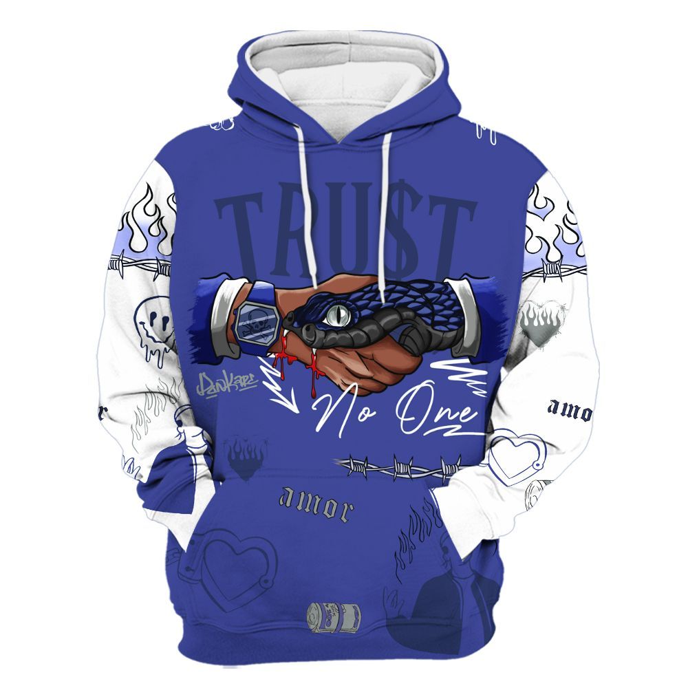 Hoodie To Match Shox TL Royal - Snake Trust No One All Over Print