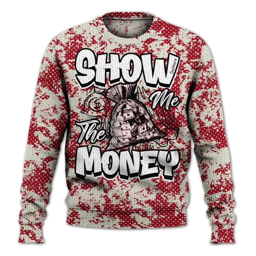 Knitted Sweater To Match 2025 High OG Cinnabar 1s - Show Me The Money Retro